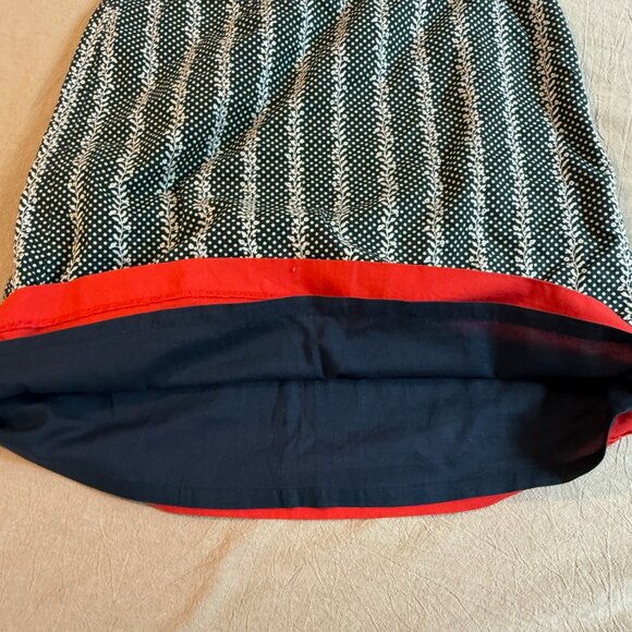 Talbots Petites Red White Blue A Line Skirt Size‎ 6P - Picture 3 of 6